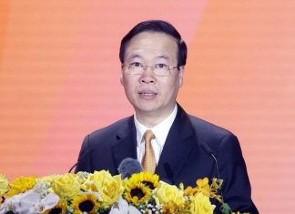Chủ tịch nước Võ Văn Thưởng phát biểu tại Lễ kỷ niệm 60 năm Ngày Bác Hồ về thăm Nam Định.