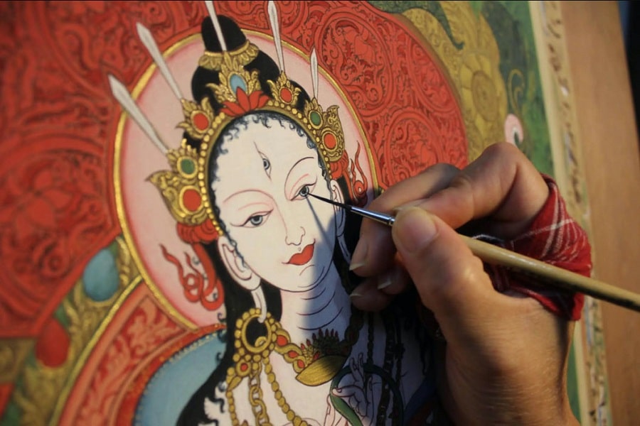 Nghệ thuật truyền thống Nepal trong dòng chảy thời gian.