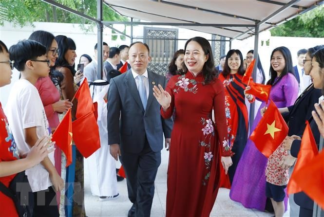 Pho Chu tich nuoc Vo Thi Anh Xuan den tham Dai su quan Viet Nam tai Qatar - Việt Nam là đối tác ưu tiên của Qatar tại khu vực Đông Nam Á