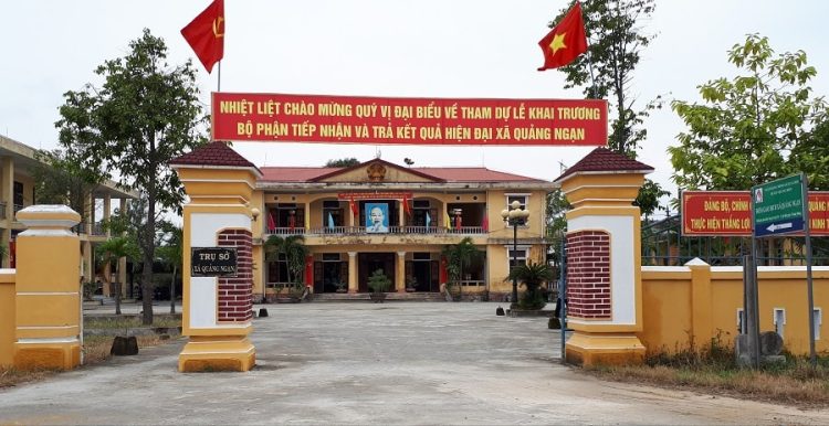 Tru so Uy ban nhan dan xa Quang Ngan min 750x386 - Giới thiệu khái quát xã Quảng Ngạn