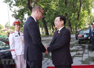 Chủ tịch Quốc hội đón, hội đàm với Chủ tịch Hội đồng Quốc gia Thụy Sĩ