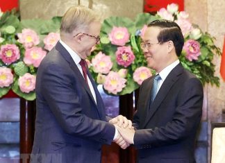 Chủ tịch nước Võ Văn Thưởng tiếp Thủ tướng Australia Anthony Albanese