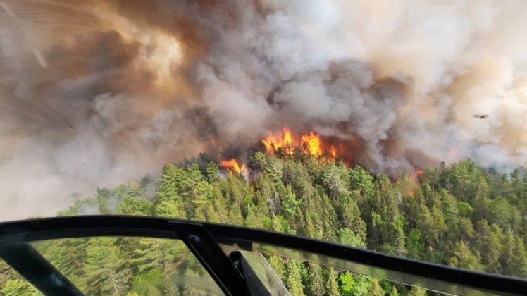 'Biển lửa' bao tr&ugrave;m h&agrave;ng triệu ha rừng Canada