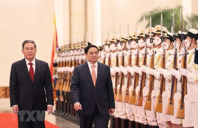 4 min 76 646x420 - Lễ đón Thủ tướng Phạm Minh Chính thăm chính thức Trung Quốc