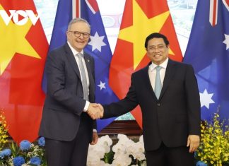 Thủ tướng Phạm Minh Chính chủ trì lễ đón chính thức Thủ tướng Australia