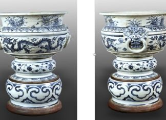 Bảo vật quốc gia: Lư hương gốm hoa lam đánh dấu thời kỳ xuất khẩu gốm sứ Bảo vật quốc gia: Lư hương gốm hoa lam đánh dấu thời kỳ xuất khẩu gốm sứ