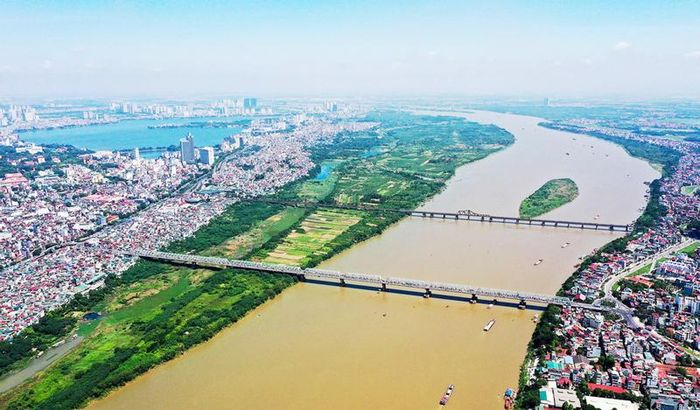 Ha Noi xac dinh song Hong la truc canh quan trung tam thanh pho - Phát triển trục cảnh quan sông Hồng: Phác họa Hà Nội xanh