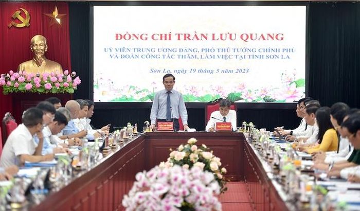 Pho Thu tuong Tran Luu Quang ghi nhan - Sơn La phấn đấu hoàn thành cao nhất các chỉ tiêu kinh tế - xã hội năm 2023 đã đề ra