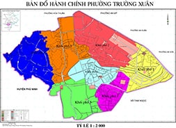 ban do hanh chinh Phuong Truong Xuan thanh pho tam ky vansudia.net  - Giới thiệu khái quát phường Trường Xuân