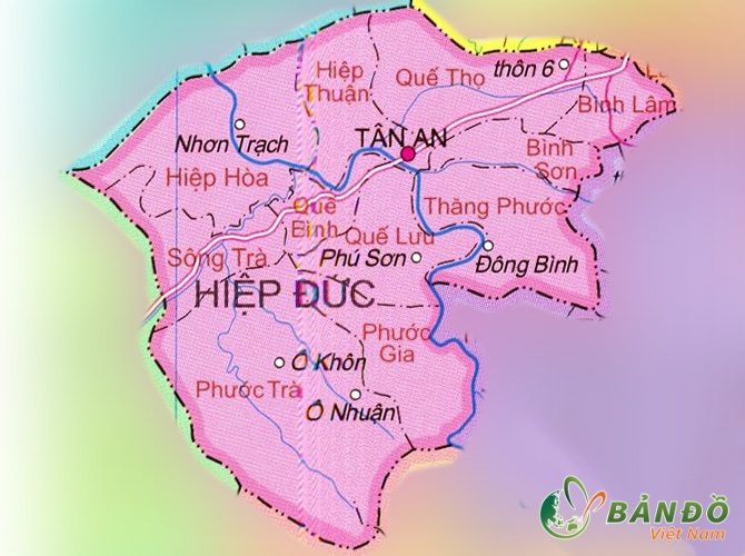 ban do hanh chinh xa Binh Lam Huyen hiep duc min - Giới thiệu khái quát xã Bình Lâm