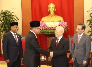 Tổng Bí thư tiếp Thủ tướng Malaysia thăm chính thức Việt Nam