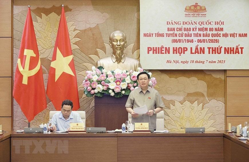 Chủ tịch Quốc hội chủ trì họp BCĐ kỷ niệm Ngày Tổng Tuyển cử đầu tiên Chủ tịch Quốc hội chủ trì họp BCĐ kỷ niệm Ngày Tổng Tuyển cử đầu tiên