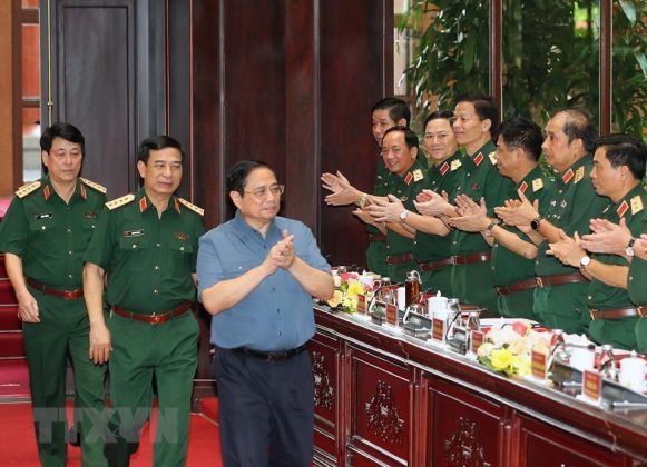 2 min 7 581x420 - Thủ tướng Phạm Minh Chính dự Hội nghị Quân chính Toàn quân