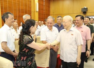 Tổng Bí thư Nguyễn Phú Trọng tiếp xúc cử tri Hà Nội