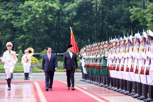 4 min 56 630x420 - Thủ tướng Phạm Minh Chính chủ trì Lễ đón Thủ tướng Malaysia