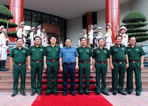 4 min 8 582x420 - Thủ tướng Phạm Minh Chính dự Hội nghị Quân chính Toàn quân