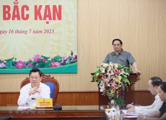 Thủ tướng làm việc với lãnh đạo chủ chốt tỉnh Bắc Kạn