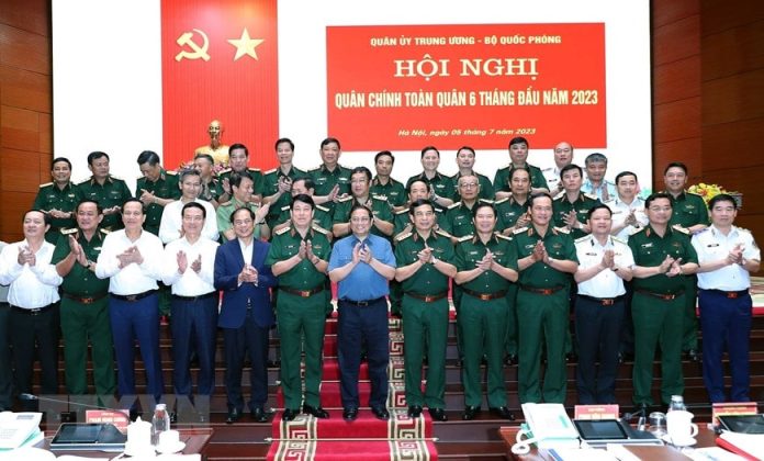 7 min 5 696x420 - Thủ tướng Phạm Minh Chính dự Hội nghị Quân chính Toàn quân