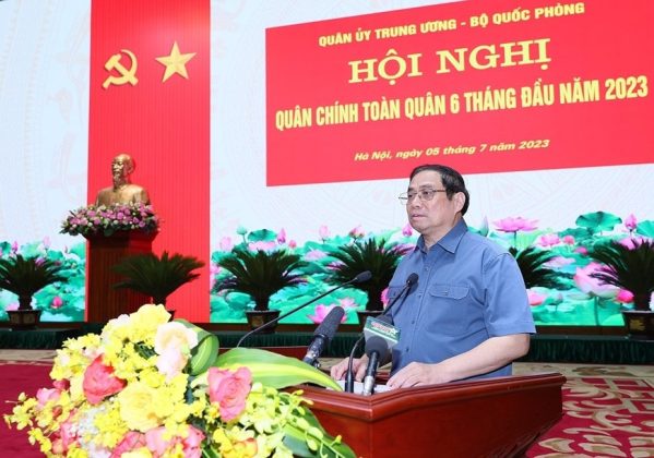 9 min 5 599x420 - Thủ tướng Phạm Minh Chính dự Hội nghị Quân chính Toàn quân