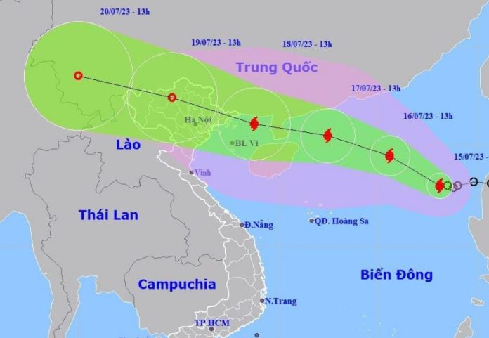 Bão số 1 có thể rất mạnh, hướng về vịnh Bắc Bộ