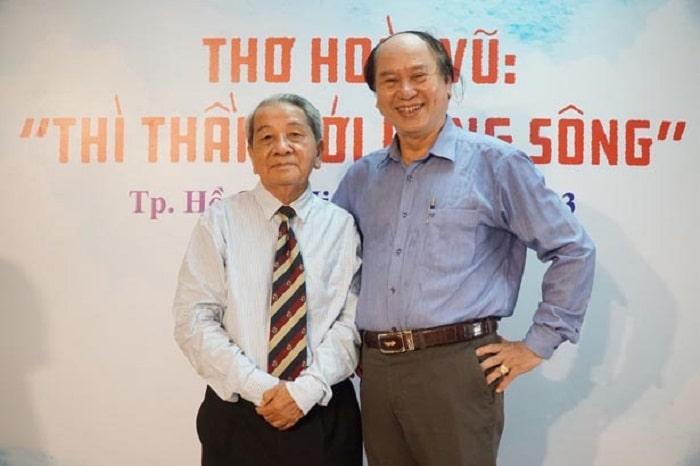 Nhà thơ Hoài Vũ và nhà phê bình Trần Hoài Anh