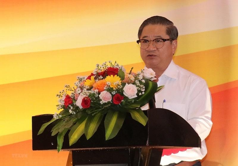 Ông Trần Việt Trường, Chủ tịch Ủy ban Nhân dân thành phố Cần Thơ, phát biểu tại Hội nghị. 
