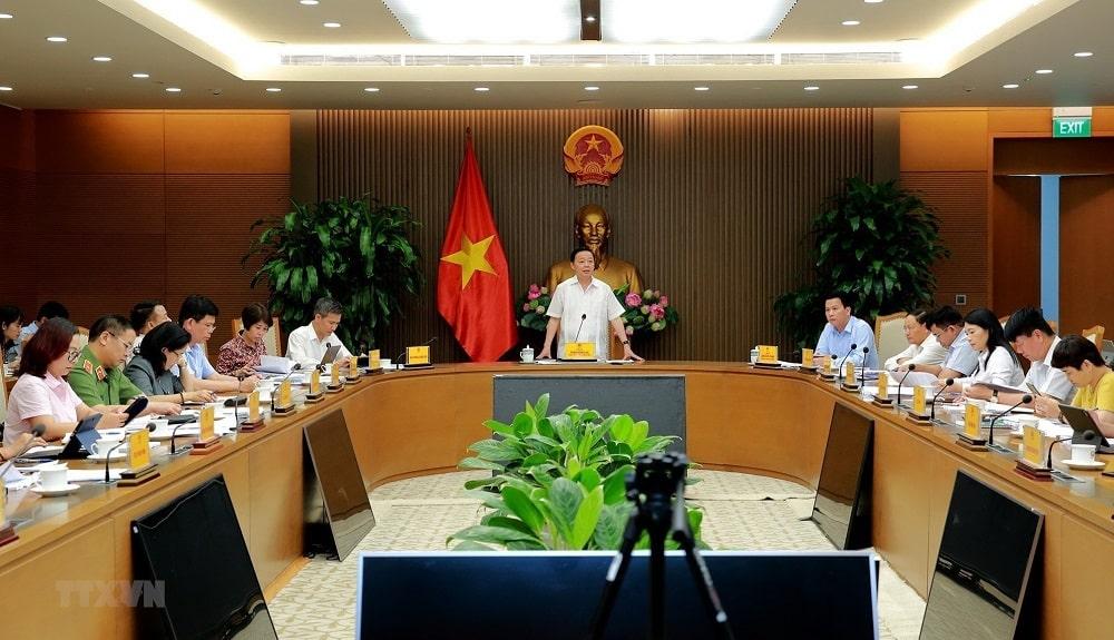 Phó Thủ tướng Trần Hồng Hà chủ trì buổi làm việc.