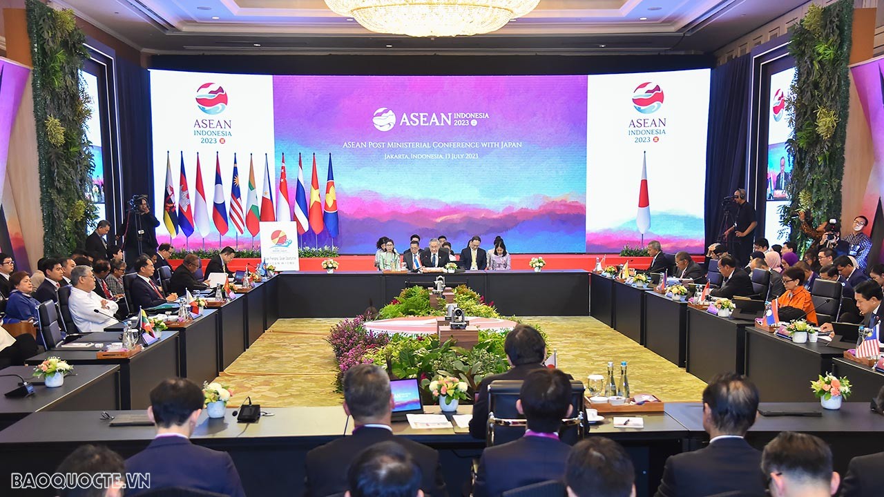 Toàn cảnh Hội nghị Bộ trưởng Ngoại giao ASEAN-Nhật Bản. 