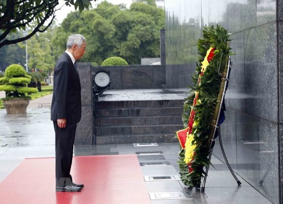 12 min 11 580x420 - Thủ tướng Phạm Minh Chính chủ trì lễ đón Thủ tướng Singapore