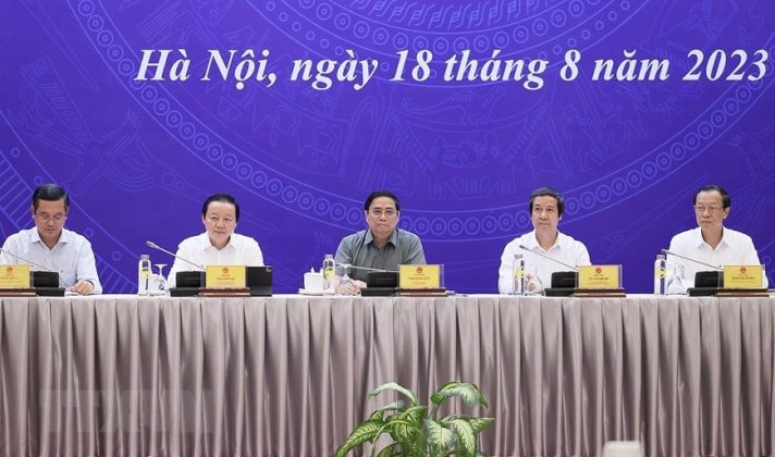 Thủ tướng Phạm Minh Ch&iacute;nh dự Hội nghị Triển khai Nhiệm vụ năm học 2023-2024.