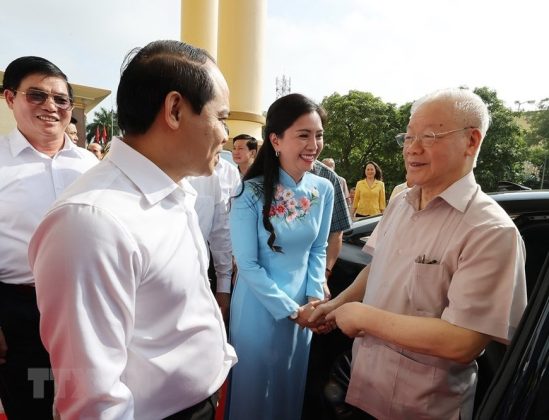 3 min 62 549x420 - Tổng Bí thư thăm, làm việc với Đảng bộ, chính quyền tỉnh Lạng Sơn