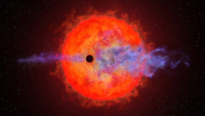 Kính viễn vọng Hubble ghi lại khoảnh khắc bầu khí quyển một hành tinh bị thổi bay Kính viễn vọng Hubble ghi lại khoảnh khắc bầu khí quyển một hành tinh bị thổi bay