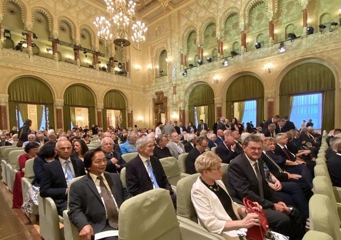Buổi lễ trao Huân chương tại Nhà Khánh tiết (Pesti Vigadó), Budapest 19/8/2023.