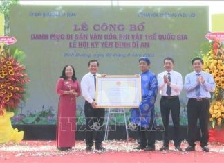 Lễ hội Kỳ yên đình Dĩ An là Di sản Văn hóa phi vật thể quốc gia Lễ hội Kỳ yên đình Dĩ An là Di sản Văn hóa phi vật thể quốc gia