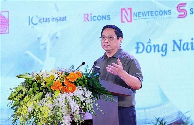 Thủ tướng Phạm Minh Chính phát biểu tại lễ khởi công.