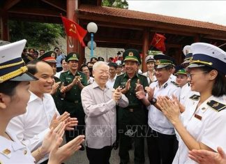 Những hình ảnh Tổng Bí thư Nguyễn Phú Trọng thăm Cửa khẩu Quốc tế Hữu Nghị