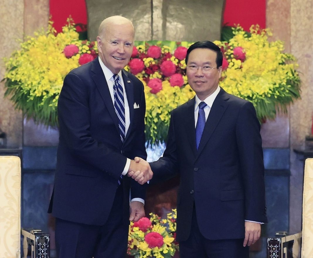 Chủ tịch nước Võ Văn Thưởng tiếp và chủ trì Tiệc chiêu đãi Tổng thống Hoa Kỳ Joe Biden
