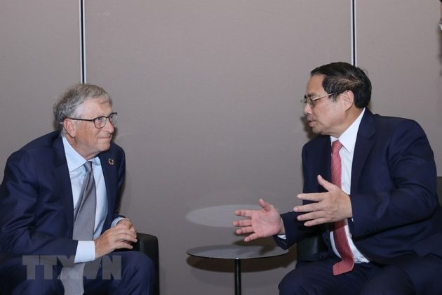 Chiều 20/9 (giờ địa phương), tại New York (Hoa Kỳ), Thủ tướng Phạm Minh Ch&iacute;nh tiếp &ocirc;ng Bill Gates, Nh&agrave; s&aacute;ng lập ki&ecirc;m Chủ tịch Tập đo&agrave;n Microsoft.