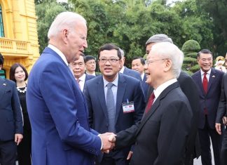 Lễ đón Tổng thống Hoa Kỳ Joe Biden thăm cấp Nhà nước tới Việt Nam