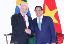Tổng thống Brazil đón và hội đàm với Thủ tướng Phạm Minh Chính
