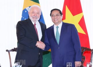 Tổng thống Brazil đón và hội đàm với Thủ tướng Phạm Minh Chính