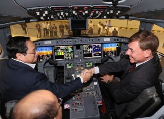 Thủ tướng thăm Tập đoàn Hàng không Vũ trụ Embraer của Brazil