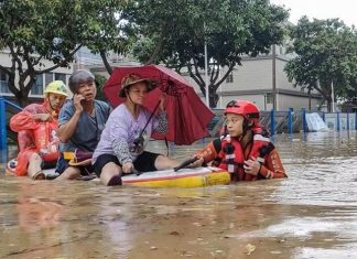 Nhiều khu vực của Trung Quốc tiếp tục hứng chịu mưa lớn sau bão Haikui