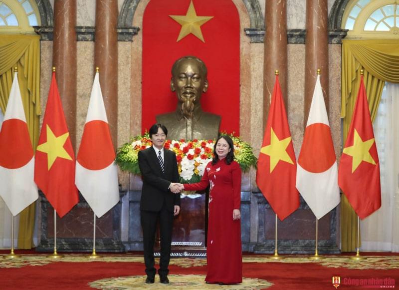 Pho Chu tich nuoc Vo Thi Anh Xuan chu tri 2 min - Phó Chủ tịch nước Võ Thị Ánh Xuân chủ trì lễ đón chính thức Hoàng Thái tử Nhật Bản