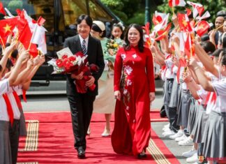 Phó Chủ tịch nước Võ Thị Ánh Xuân chủ trì lễ đón chính thức Hoàng Thái tử Nhật Bản