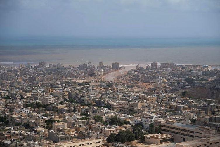 Thanh pho Derna min - Vỡ đập khiến 10.000 người mất tích tại Lybia