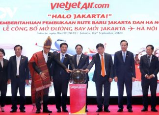 Thủ tướng chứng kiến công bố đường bay thẳng Hà Nội - Jakarta của Vietjet