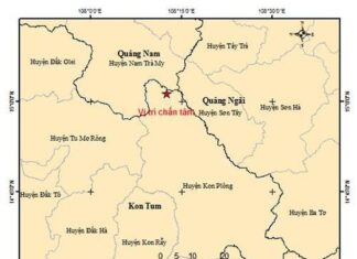 Xảy ra 2 trận động đất tại huyện Kon Plông và huyện Nam Trà My