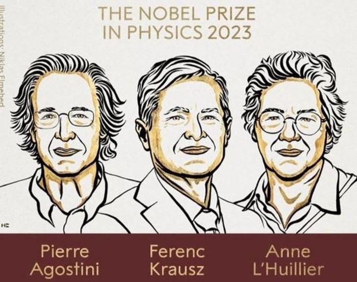 Ba nha khoa hoc duoc trao giai Nobel Vat ly 2023 - Giải Nobel Vật lý 2023 vinh danh 3 nhà khoa học Mỹ, Đức và Thụy Điển