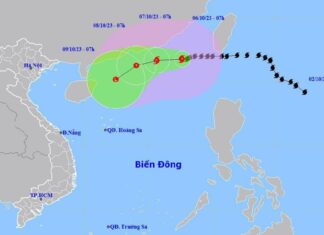 Bão Koinu vần vũ ngoài Biển Đông, miền Bắc từ chiều tối nay mưa giông